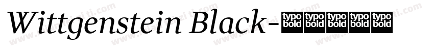 Wittgenstein Black字体转换